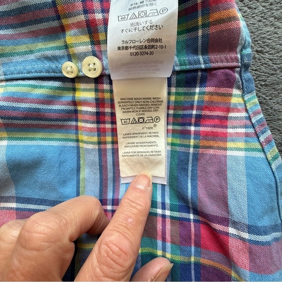 Polo Ralph Lauren Classic Fit XL Plaid Button Down Shirt EUC e25 - Picture 8 of 9